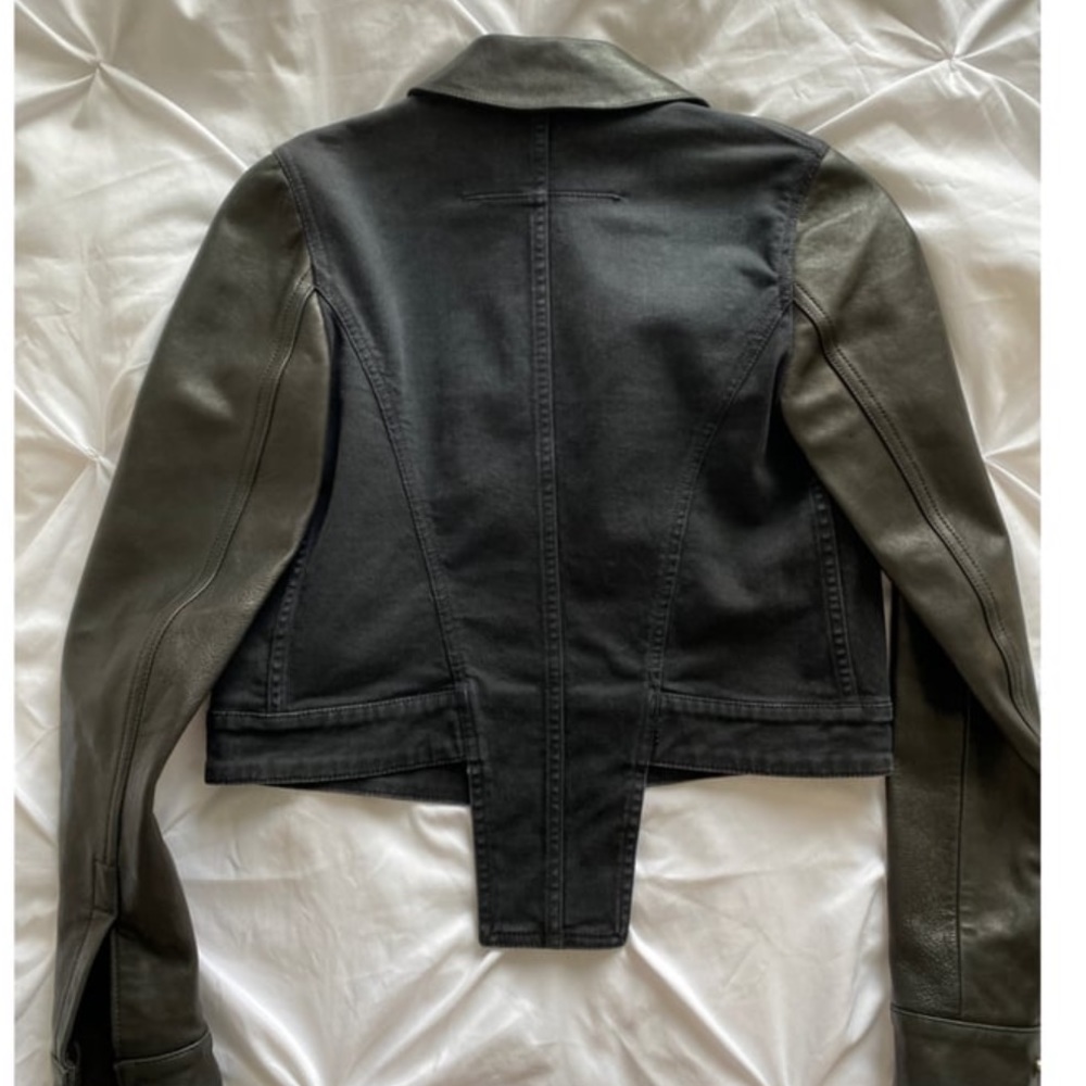Givenchy Leather And Denim Jacket - image 2